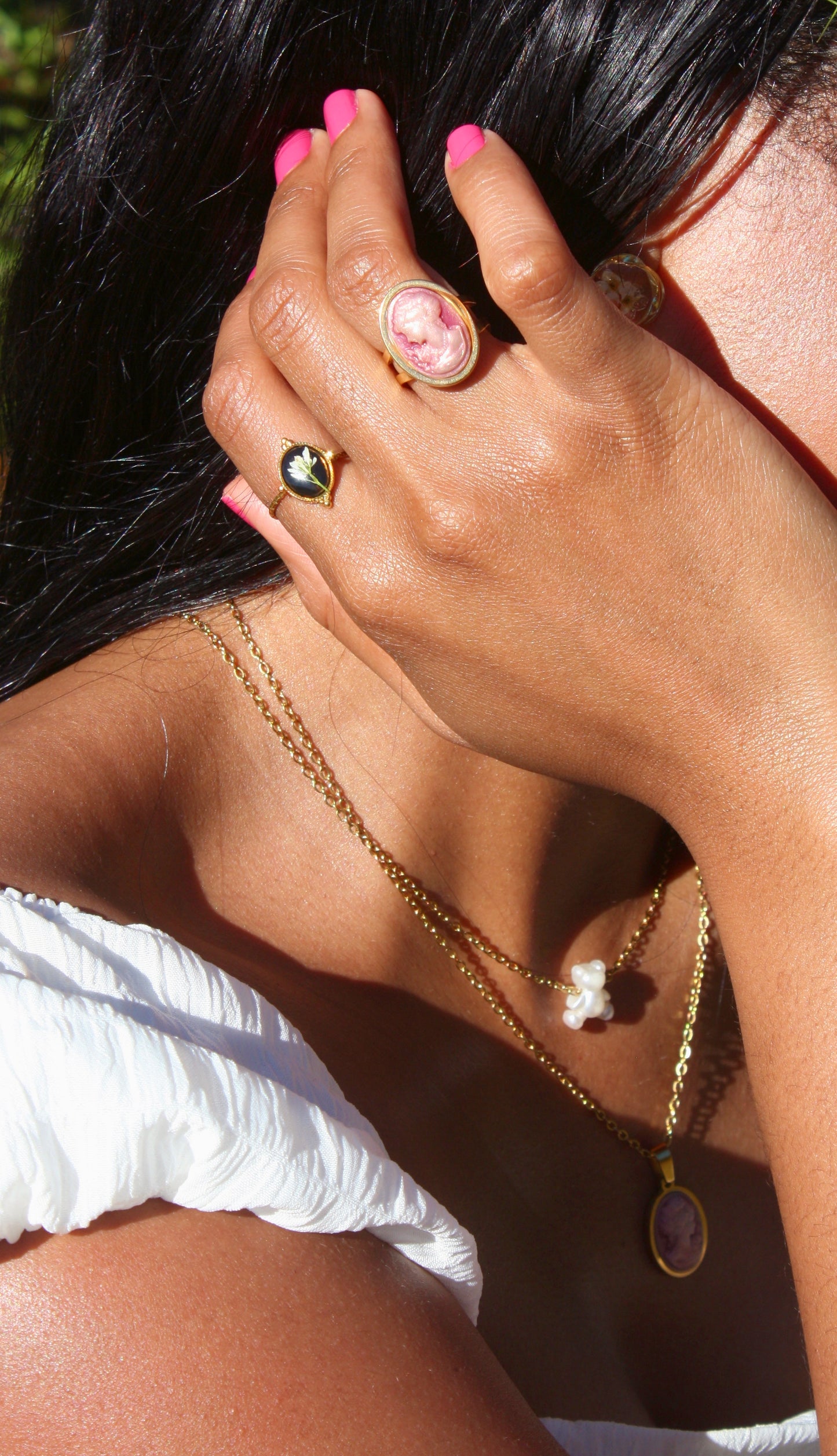 Golden Wild Flower Ring