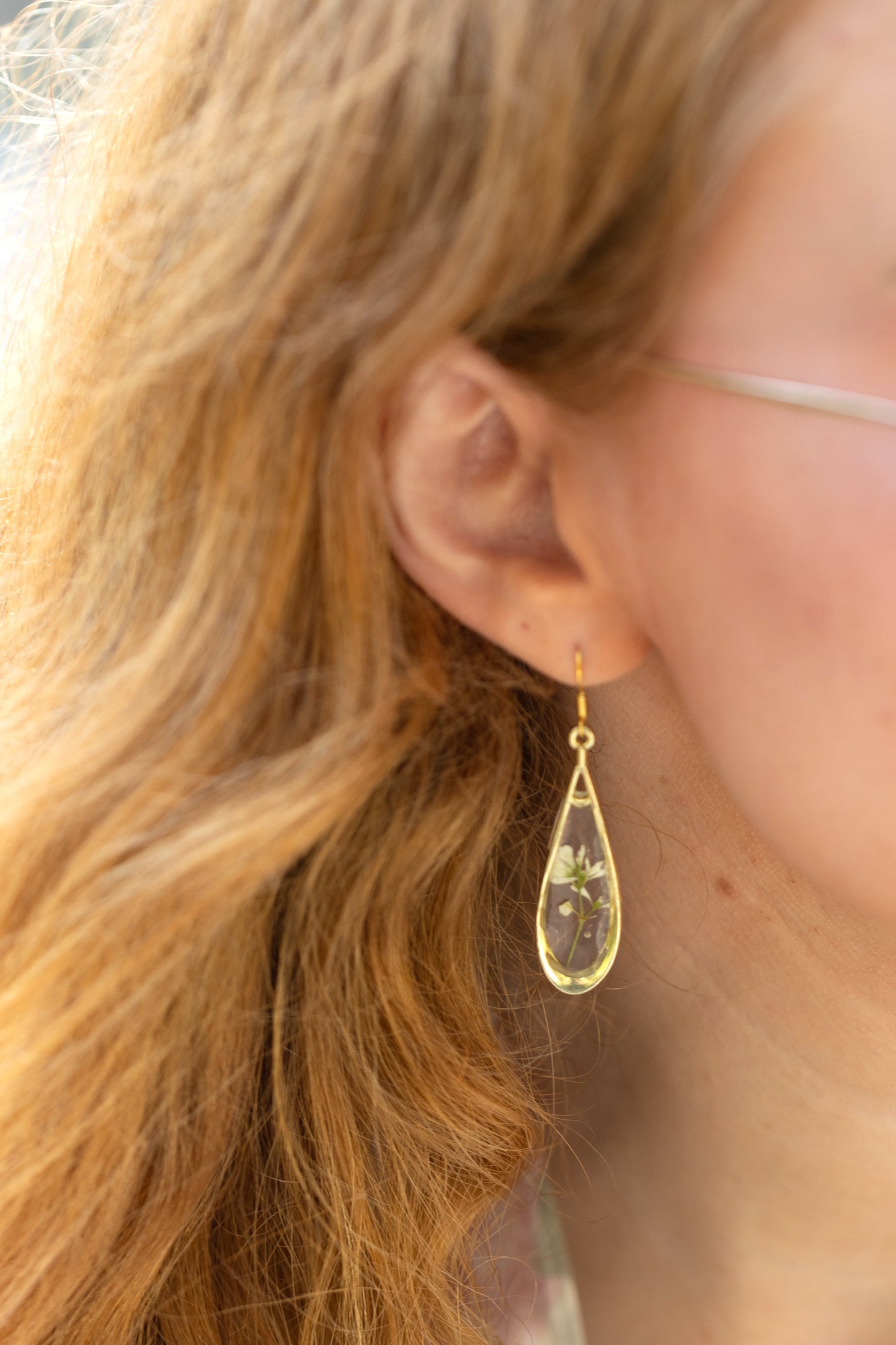 Wild Flower Teardrop Earrings