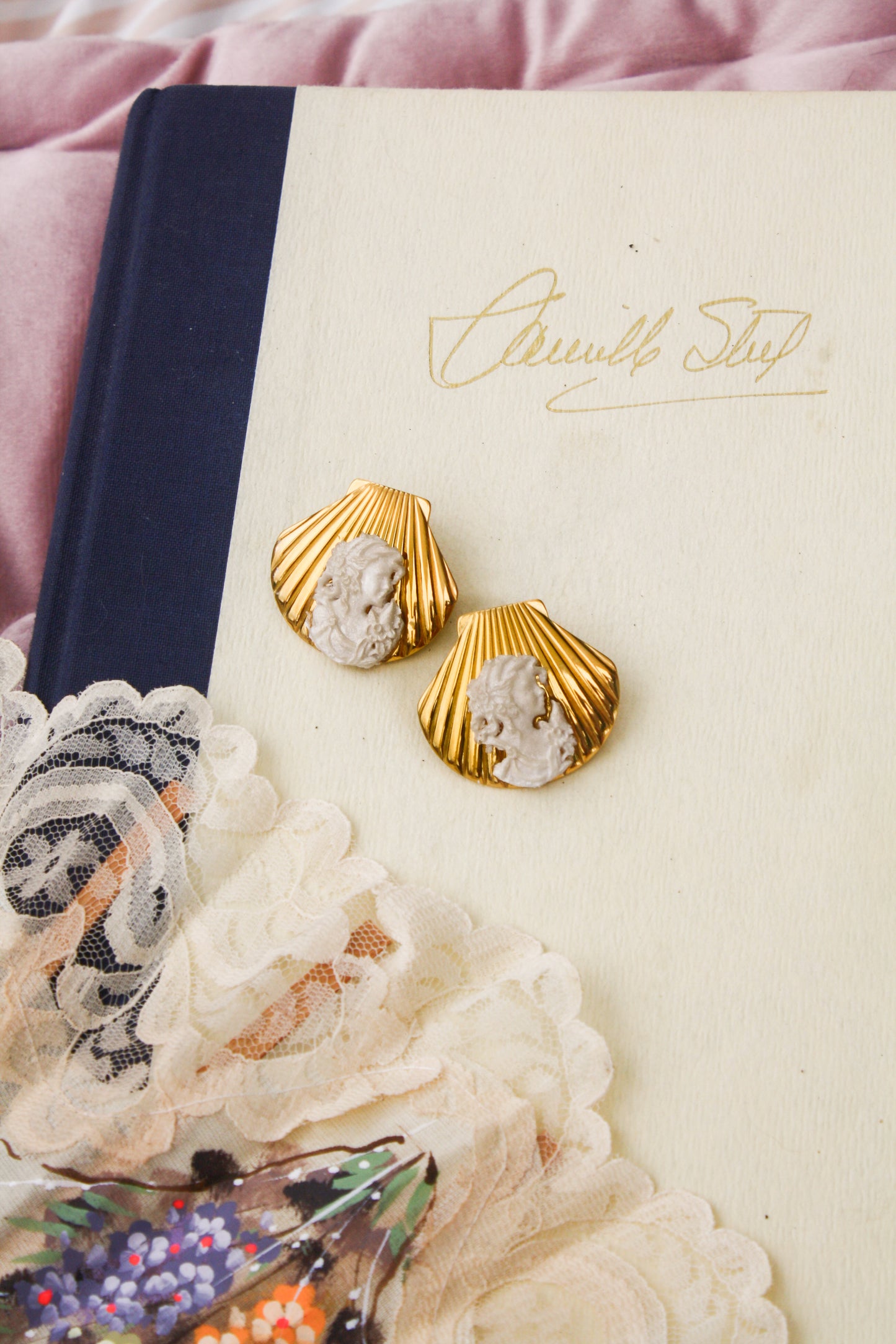 Cameo Shell Earrings