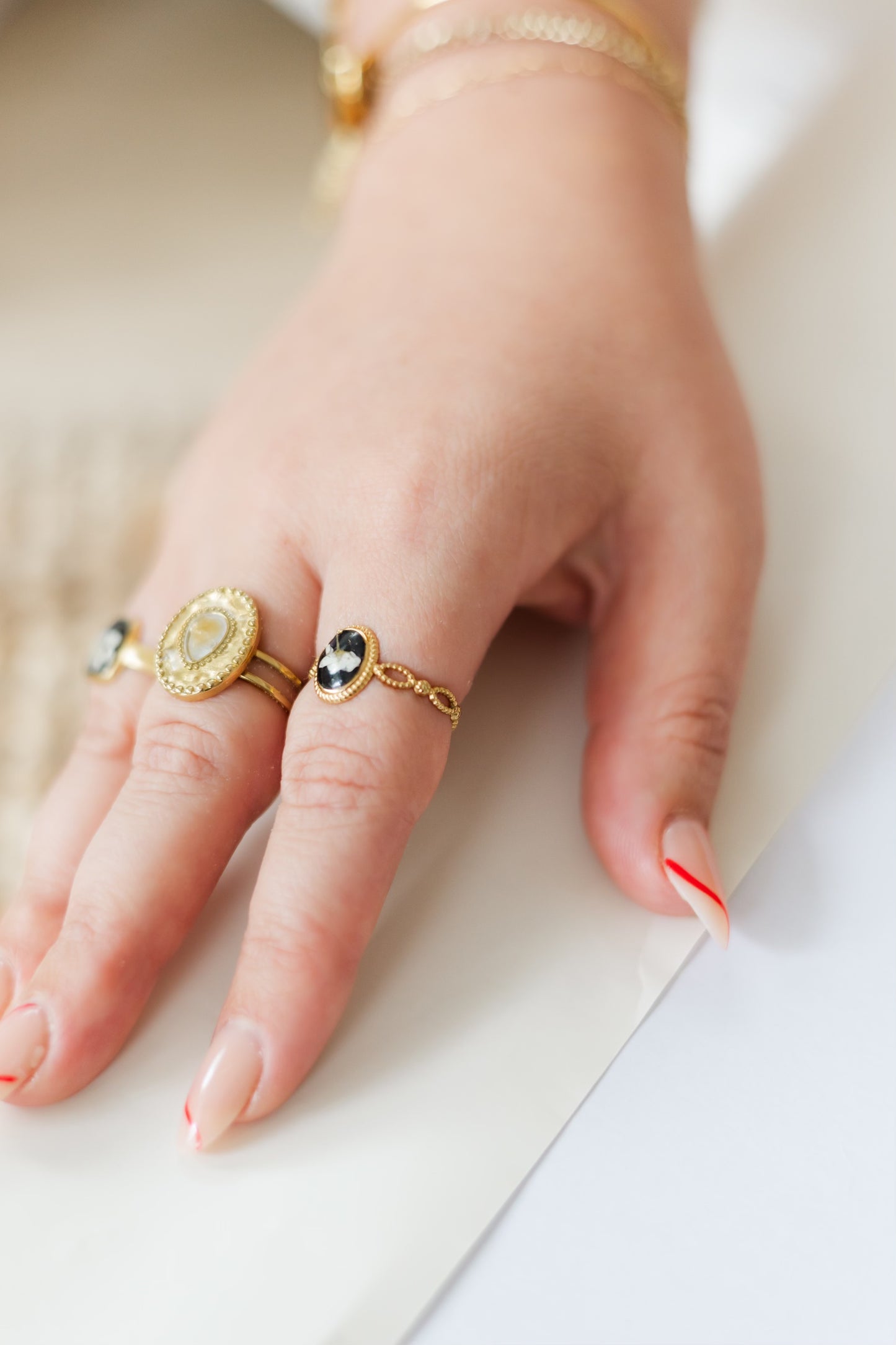 Mother of Pearl Bold Ring