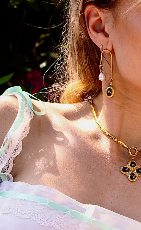 Locket Dangle Earrings