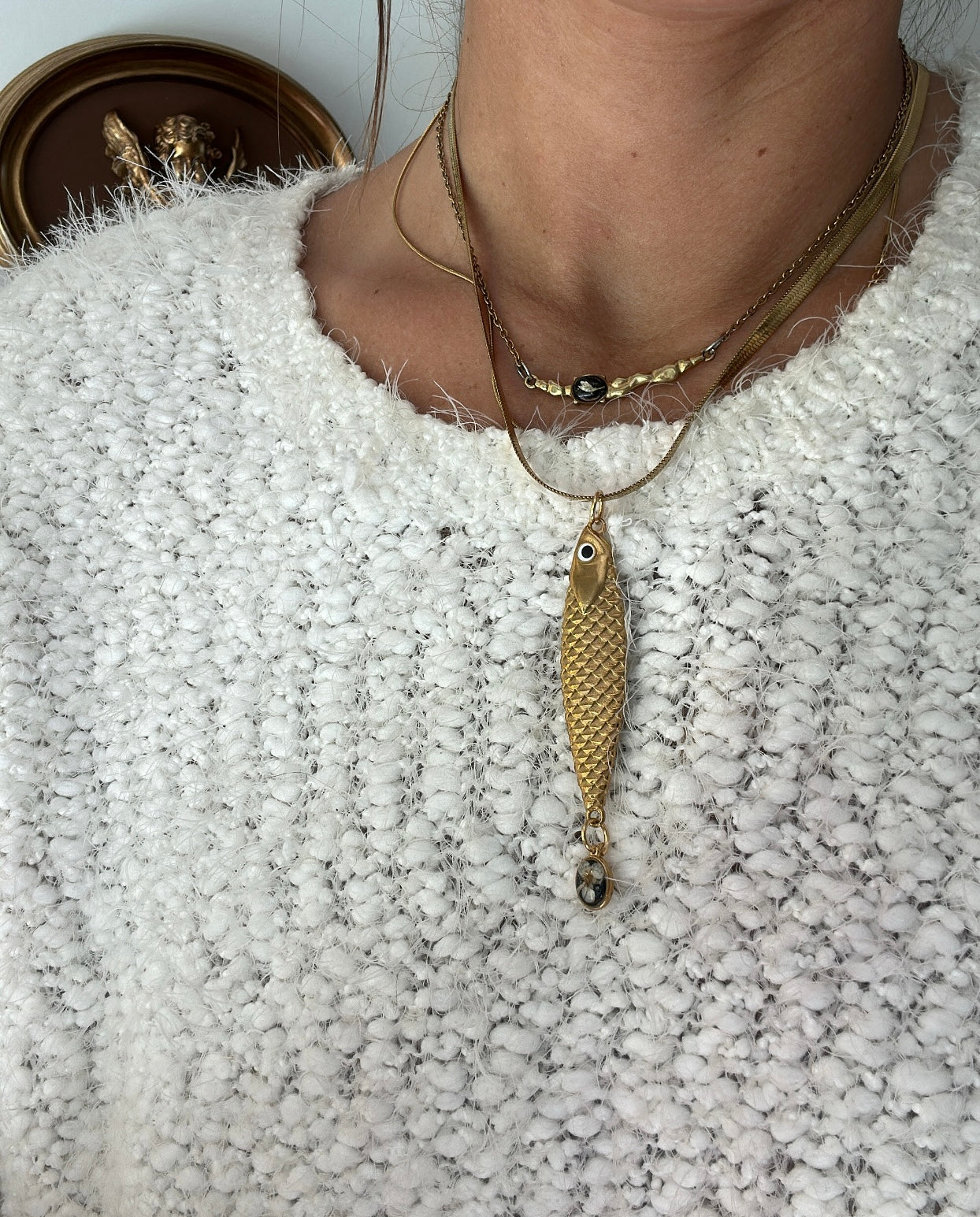 Large fish Necklace