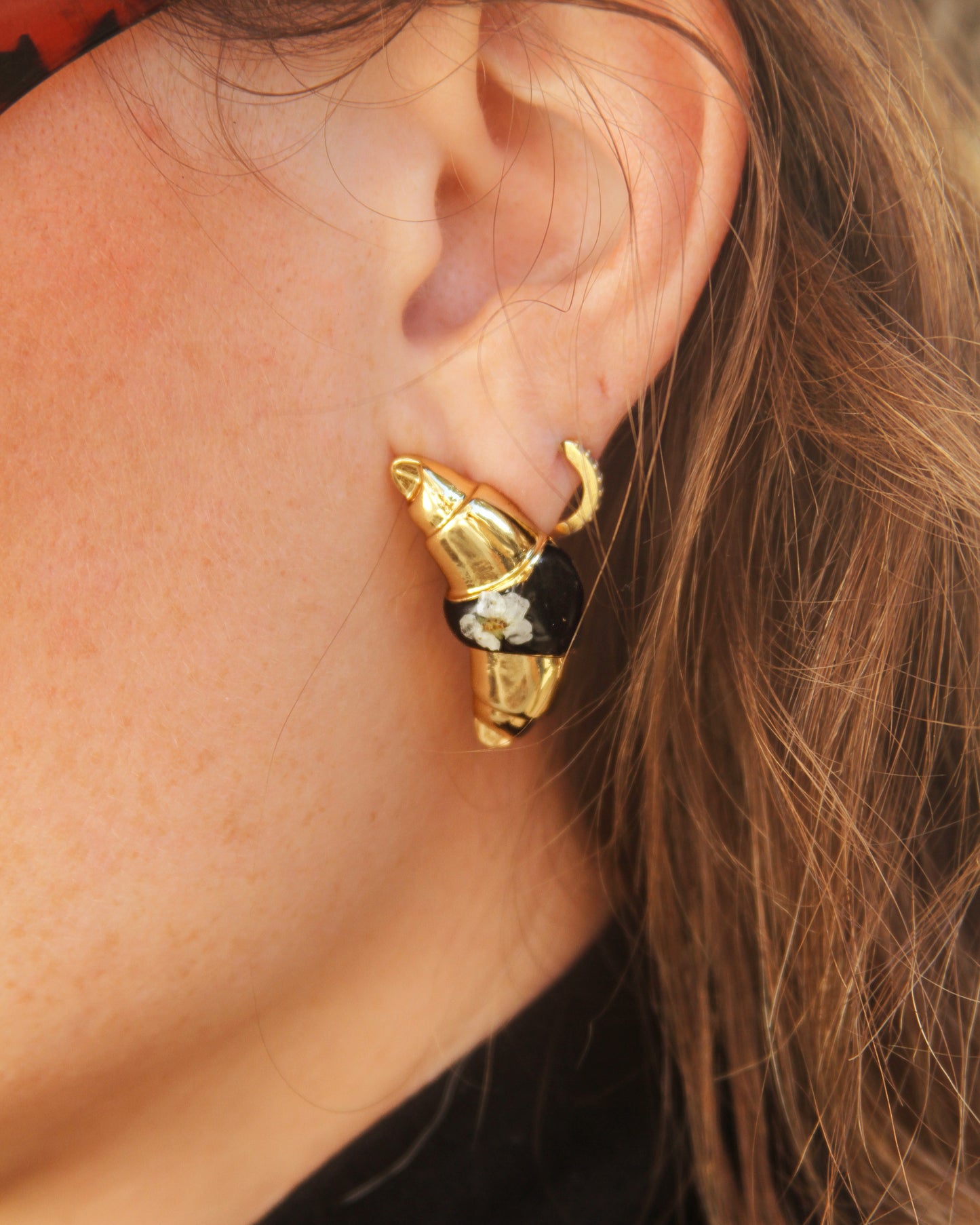 Croissant earrings