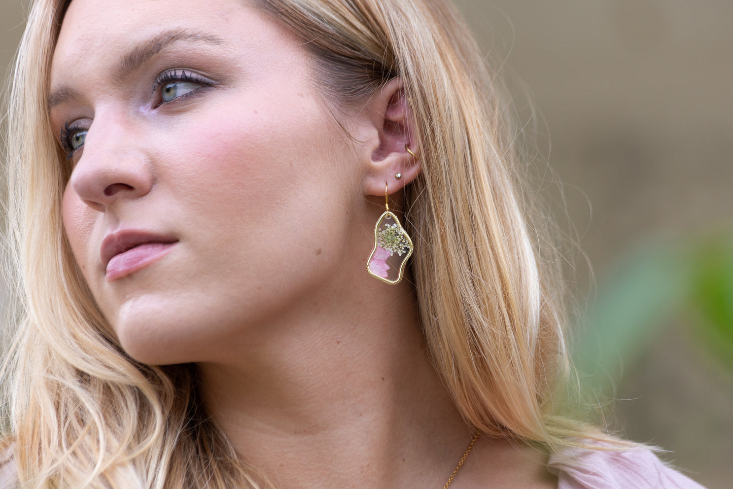 Consolida Petal Earrings