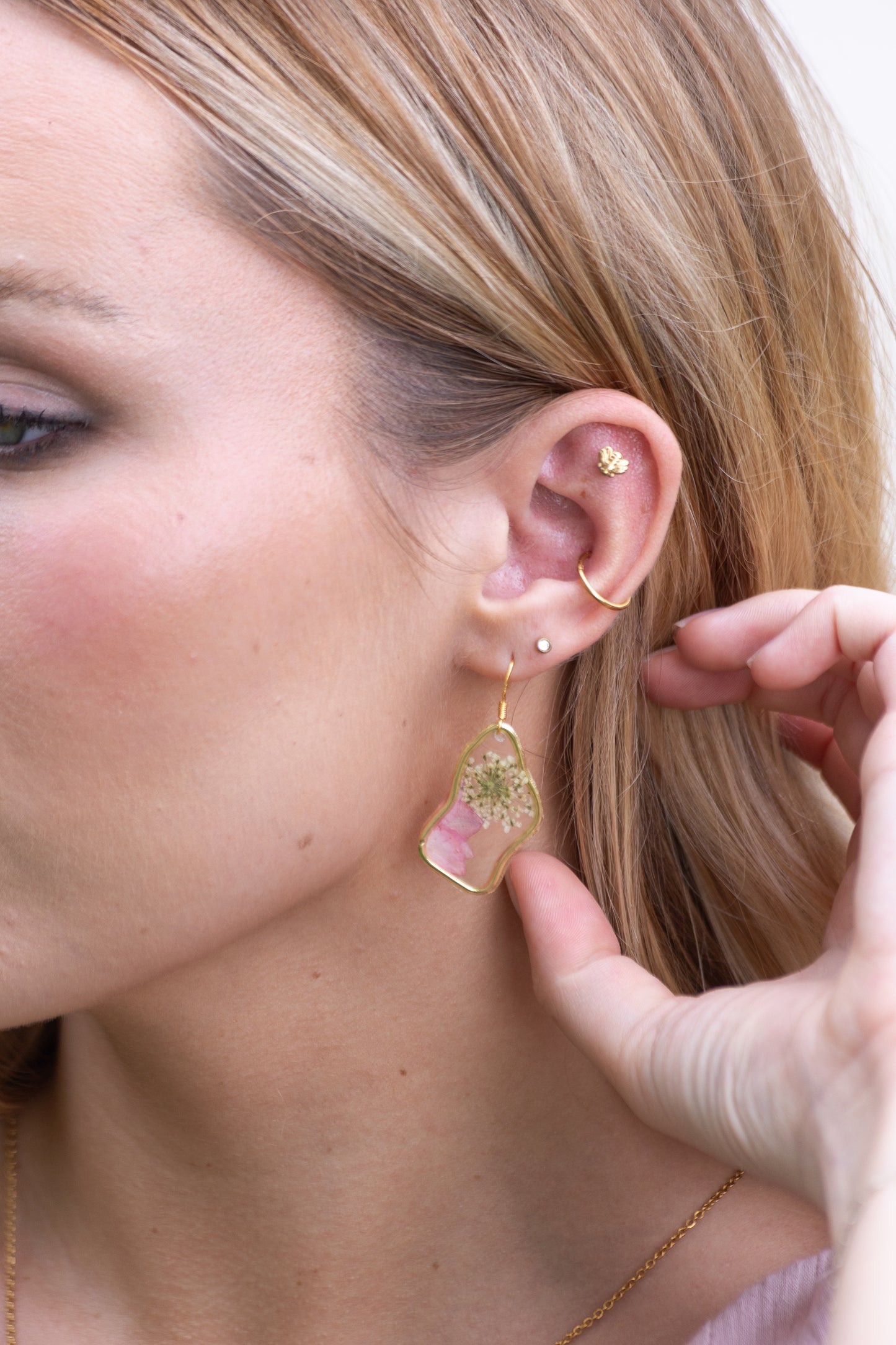 Consolida Petal Earrings