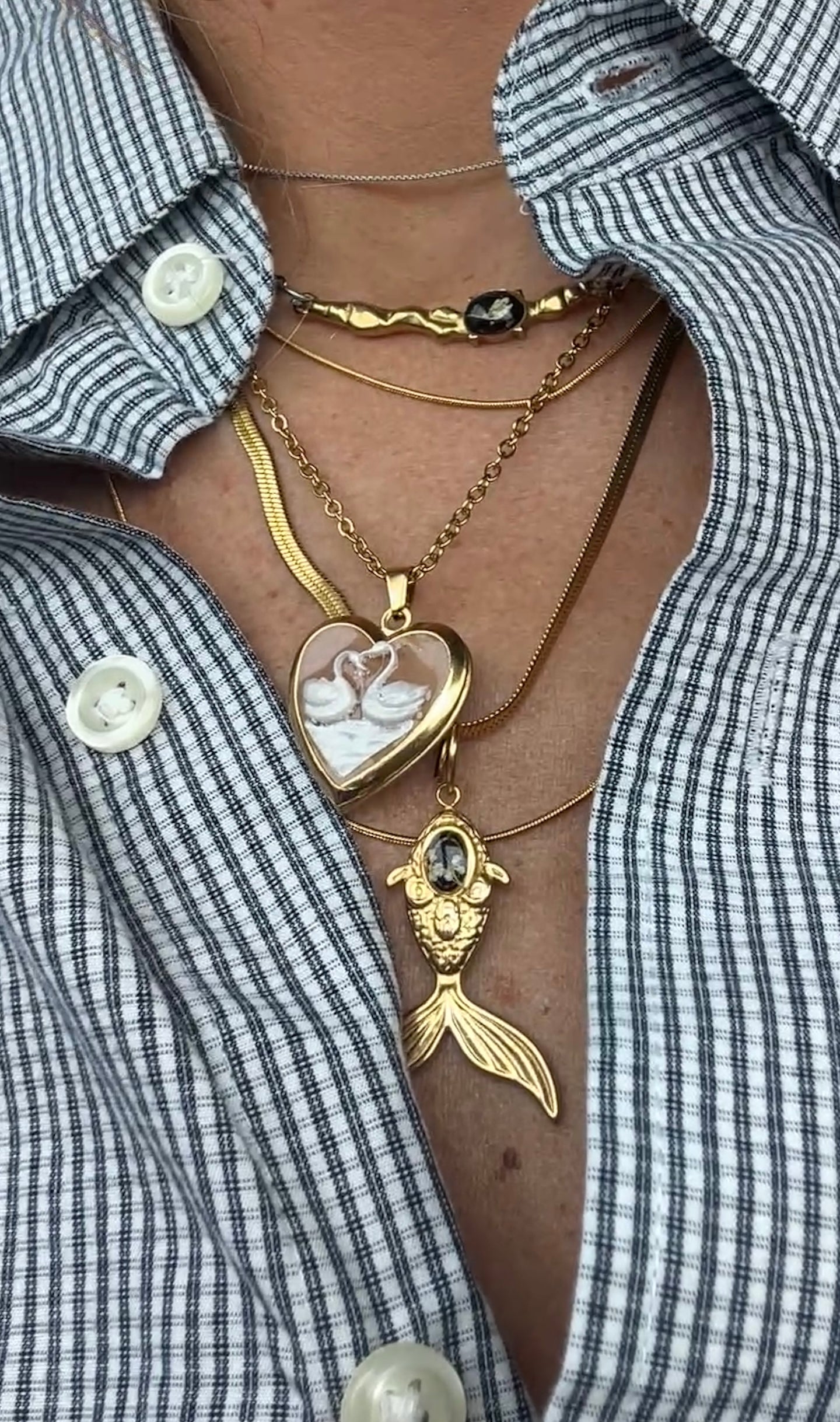 Gold Bar Necklace