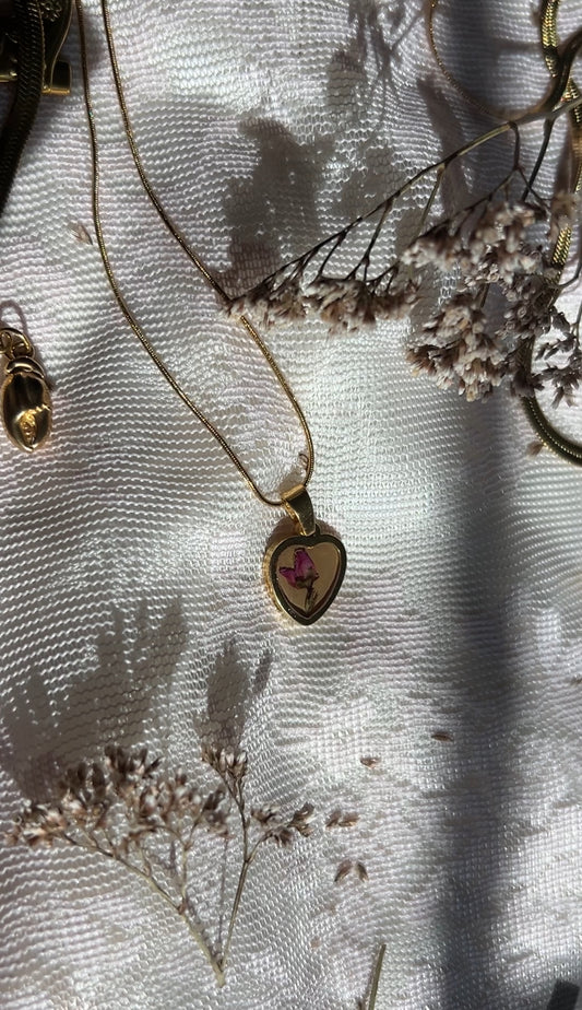 Floral Heart Necklace