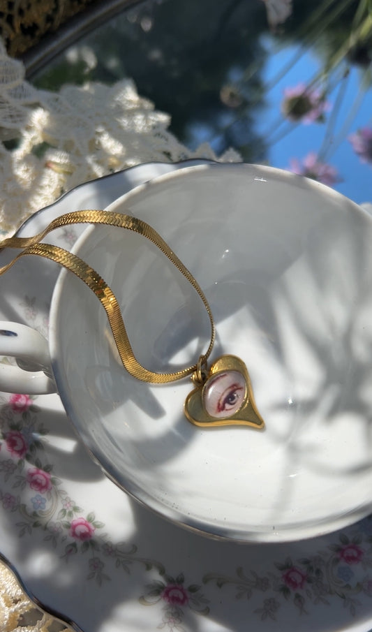 Heart Eye Necklace