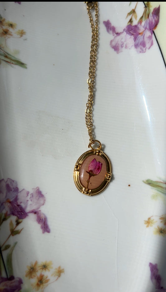 Flower Art Necklace