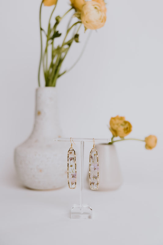 Purple Bloom Earrings