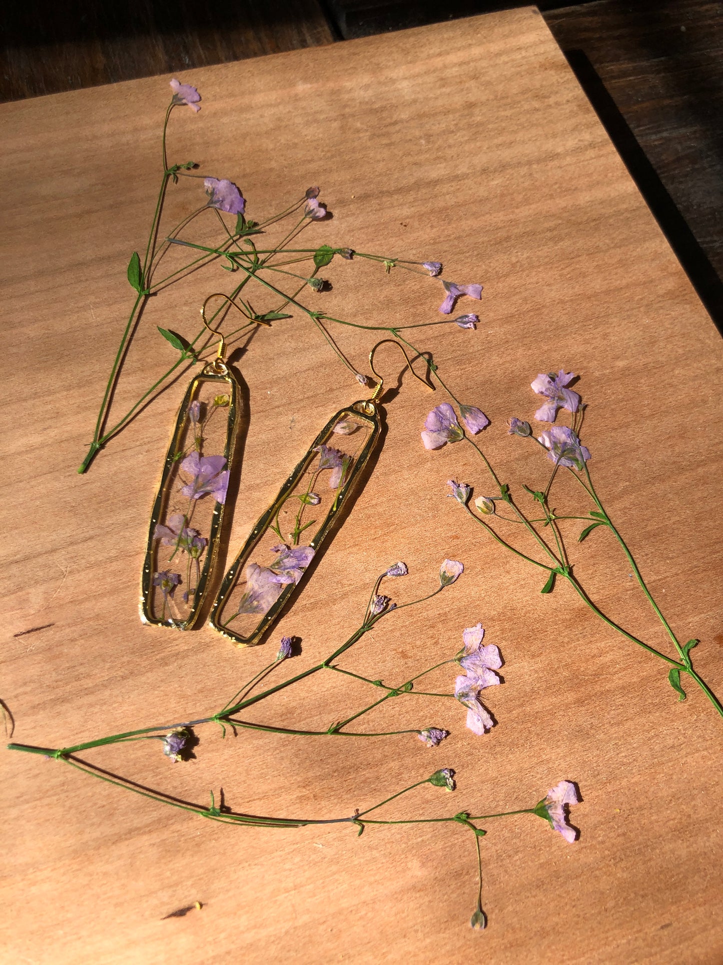 Purple Bloom Earrings